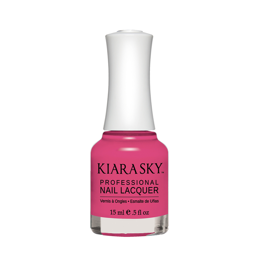 Kiara Sky Nail Lacquer, N453, Back To Fuchsia, 0.5oz MH1004