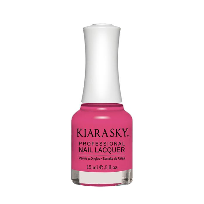 Kiara Sky Nail Lacquer, N453, Back To Fuchsia, 0.5oz MH1004