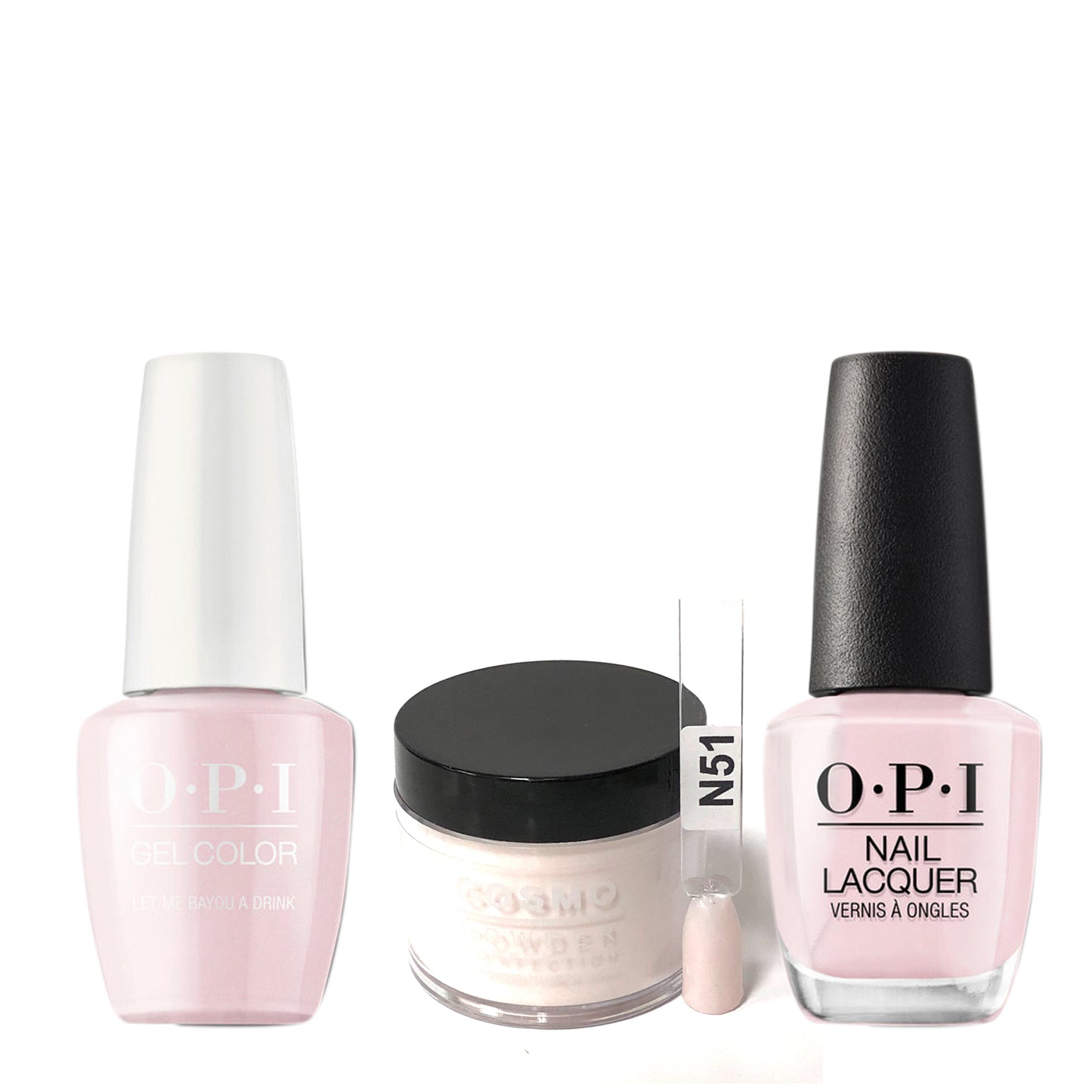 Cosmo 3in1 Dipping Powder + Gel Polish + Nail Lacquer (Matching OPI), 2oz, CN51