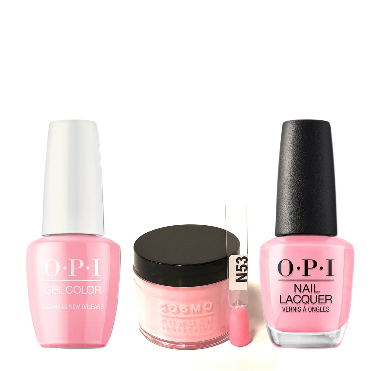 Cosmo 3in1 Dipping Powder + Gel Polish + Nail Lacquer (Matching OPI), 2oz, CN53