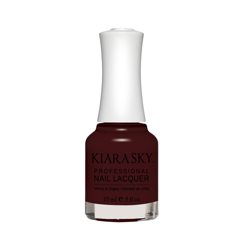 Kiara Sky Nail Lacquer, N545, Riy, alistic Maroon, 0.5oz MH1004