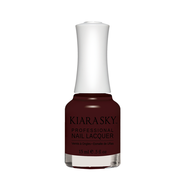Kiara Sky Nail Lacquer, N545, Riy, alistic Maroon, 0.5oz MH1004