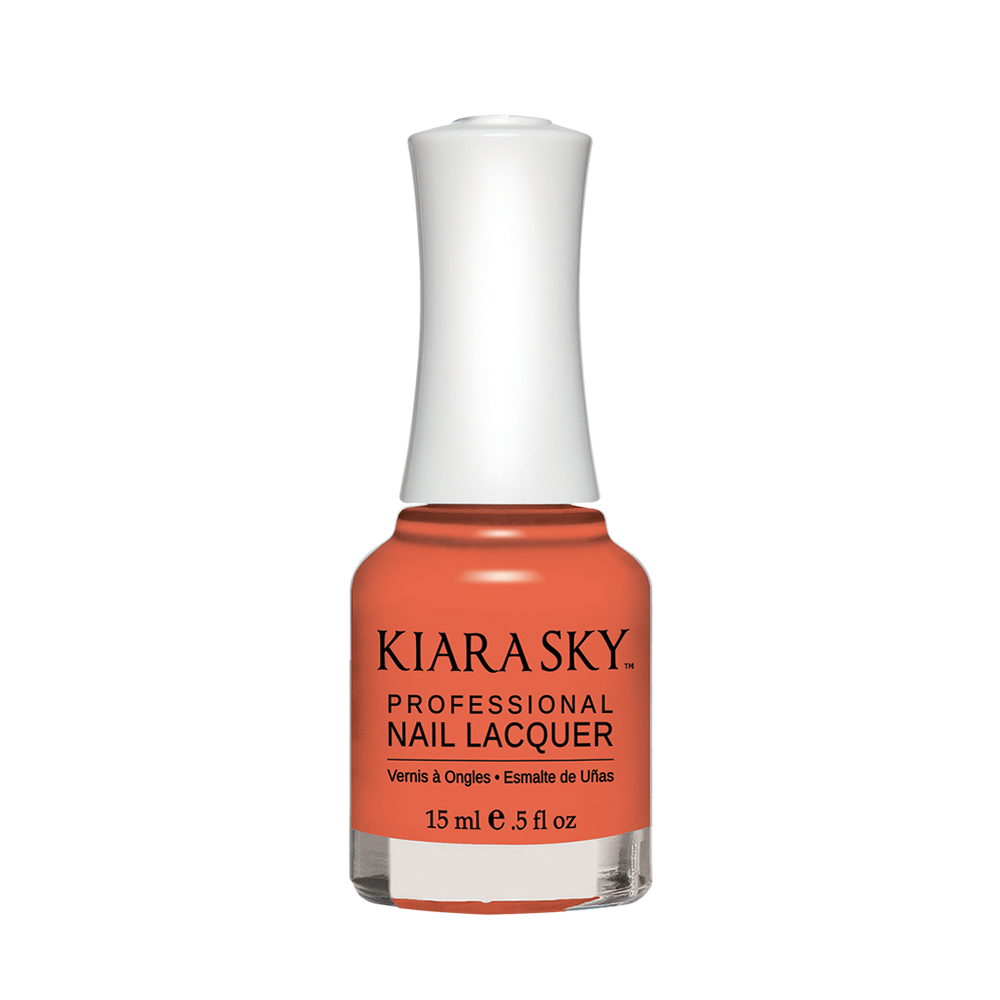Kiara Sky Nail Lacquer, N562, Ice Cream Parlour Collection, Peach-A-Roo, 0.5oz MH1004
