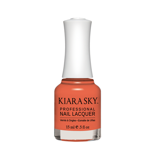 Kiara Sky Nail Lacquer, N562, Ice Cream Parlour Collection, Peach-A-Roo, 0.5oz MH1004