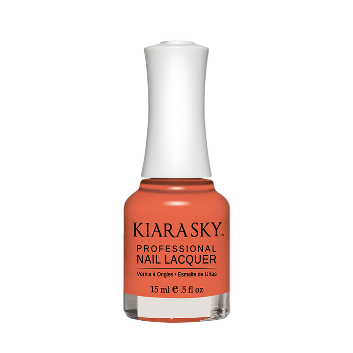 Kiara Sky Nail Lacquer, N562, Ice Cream Parlour Collection, Peach-A-Roo, 0.5oz MH1004