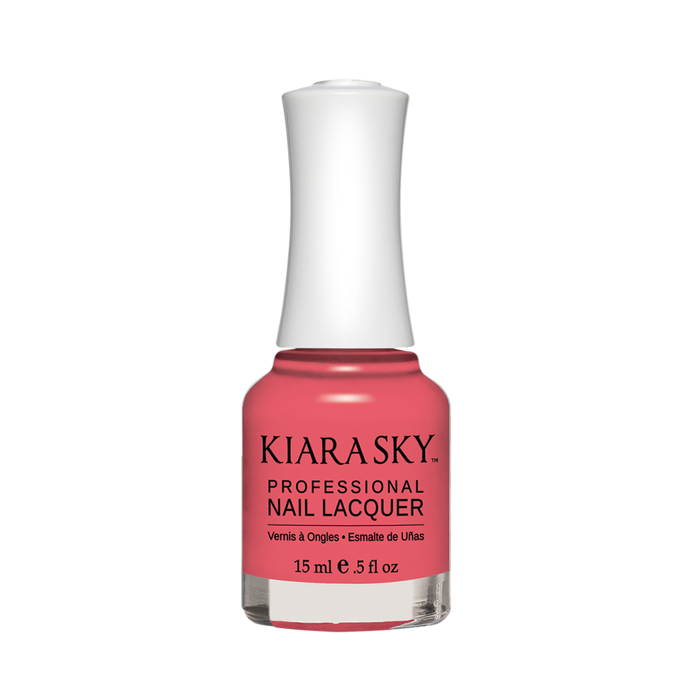 Kiara Sky Nail Lacquer, N563, Ice Cream Parlour Collection, Cheery On Top, 0.5oz MH1004