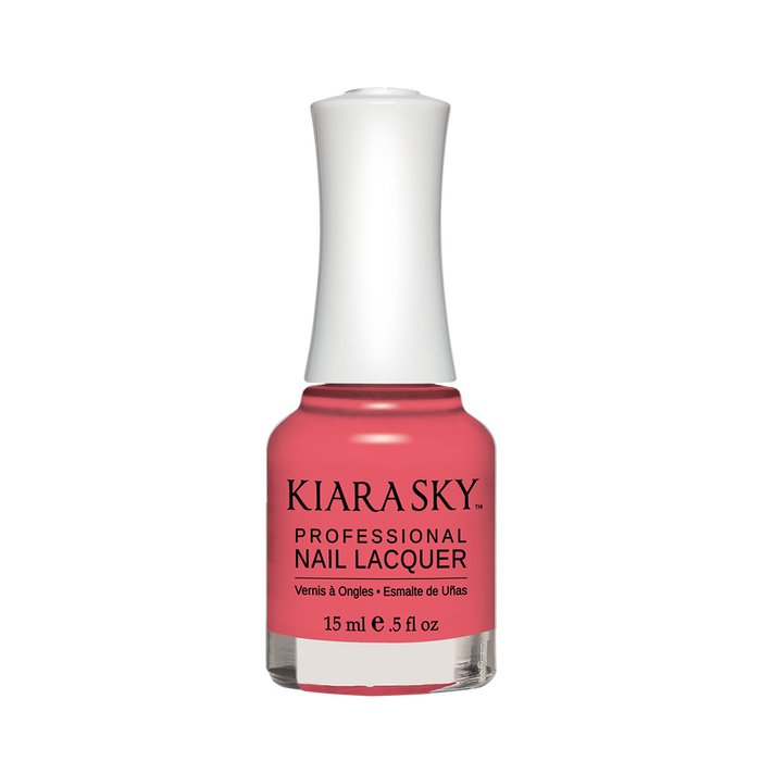 Kiara Sky Nail Lacquer, N563, Ice Cream Parlour Collection, Cheery On Top, 0.5oz MH1004
