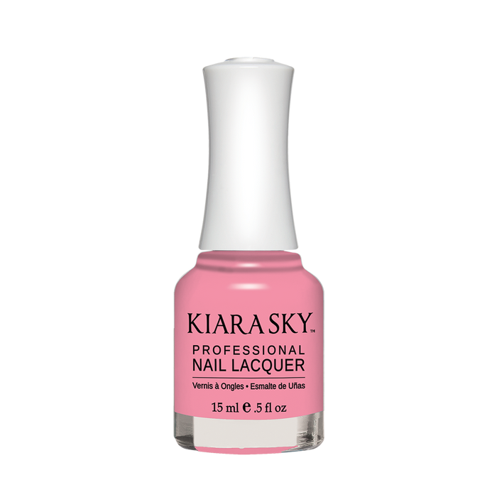 Kiara Sky Nail Lacquer, N565, Ice Cream Parlour Collection, Pink Champagne, 0.5oz MH1004