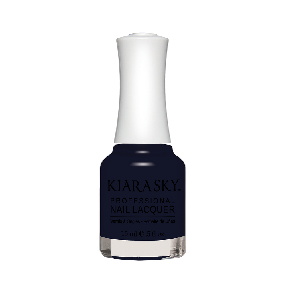 Kiara Sky Nail Lacquer, N572, Dream Of Paris Collection, Midnight In Paris, 0.5oz MH1004