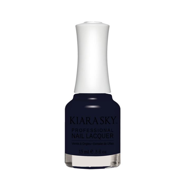 Kiara Sky Nail Lacquer, N572, Dream Of Paris Collection, Midnight In Paris, 0.5oz MH1004