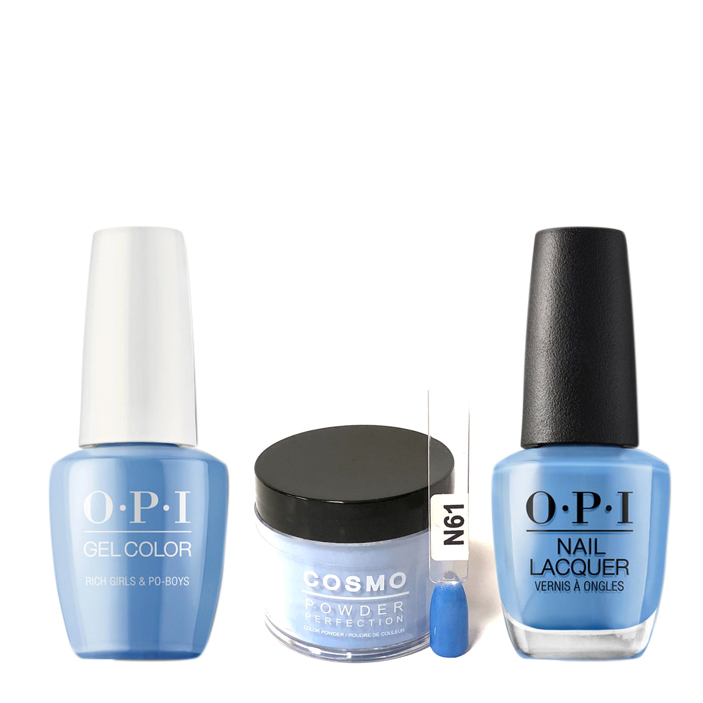 Cosmo 3in1 Dipping Powder + Gel Polish + Nail Lacquer (Matching OPI), 2oz, CN61