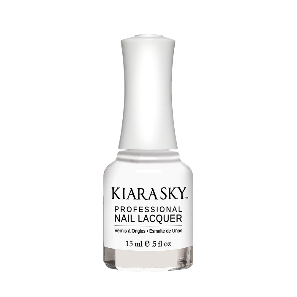 Kiara Sky Nail Lacquer, Jetsetter Collection, N623, Milky White, 0.5oz MH1004