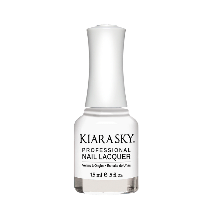 Kiara Sky Nail Lacquer, Jetsetter Collection, N623, Milky White, 0.5oz MH1004