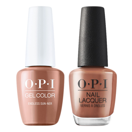 OPI Gelcolor And Nail Lacquer, Malibu - Summer Collection 2021, N79, Endless Sun-ner, 0.5oz