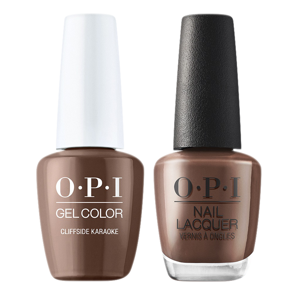 OPI Gelcolor And Nail Lacquer, Malibu - Summer Collection 2021, N80, Cliffside Karaoke, 0.5oz