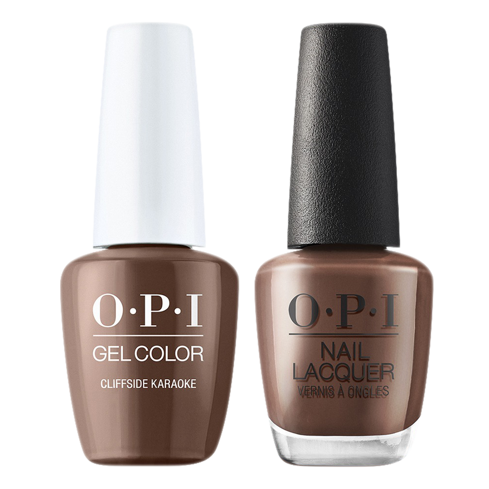 OPI Gelcolor And Nail Lacquer, Malibu - Summer Collection 2021, N80, Cliffside Karaoke, 0.5oz