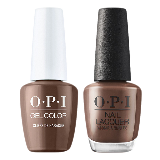 OPI Gelcolor And Nail Lacquer, Malibu - Summer Collection 2021, N80, Cliffside Karaoke, 0.5oz