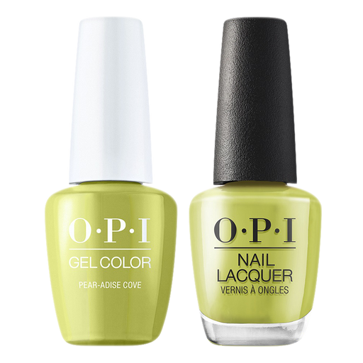 OPI Gelcolor And Nail Lacquer, Malibu - Summer Collection 2021, N86, Pear-adise Cove, 0.5oz
