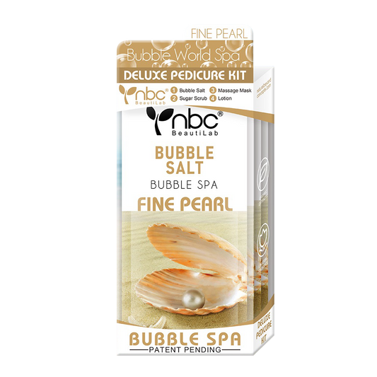 NBC BUBBLE Pedicure Kit 4 Step, FINE PEARL (Pk: 50 sets/case)