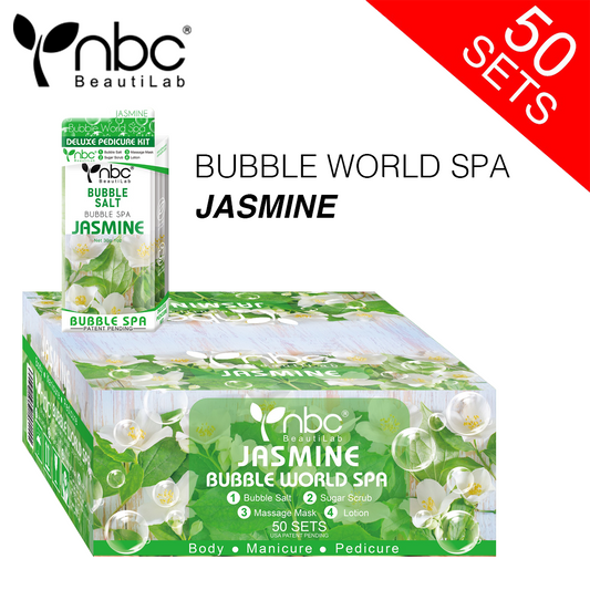 NBC BUBBLE Pedicure Kit 4 Step, CASE, JASMINE (Pk: 50 sets/case)