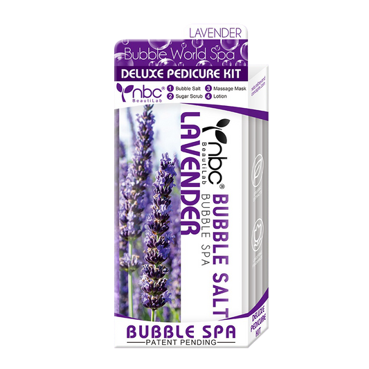 NBC BUBBLE Pedicure Kit 4 Step, LAVENDER (Pk: 50 sets/case)