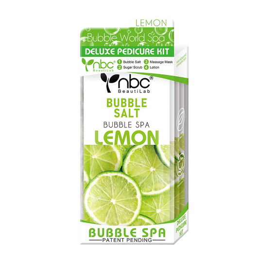 NBC BUBBLE Pedicure Kit 4 Step, LEMON (Pk: 50 sets/case)