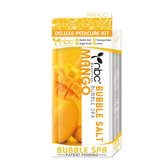 NBC BUBBLE Pedicure Kit 4 Step, MANGO (Pk: 50 sets/case)