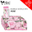 NBC BUBBLE Pedicure Kit 4 Step, CASE, ROSE (Pk: 50 pcs/case, 108 cases/pallet)