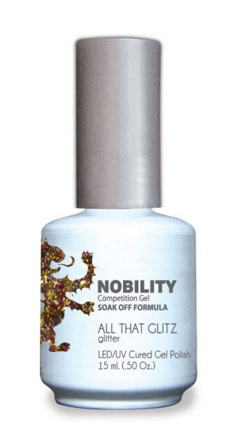 LeChat Nobility Gel, NBGP072, All That Glitz, 0.5oz