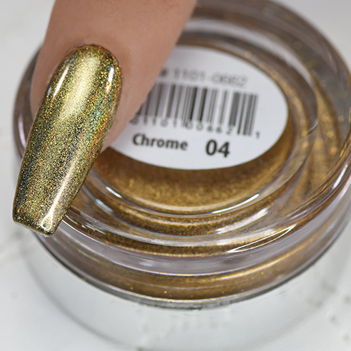 Cre8tion Chrome Nail Art Effect, 04, Gold, 1g