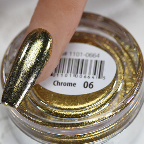 Cre8tion Chrome Nail Art Effect, 06, Gold, 1g