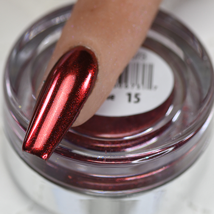 Cre8tion Chrome Nail Art Effect, 15, Dark Red, 1g