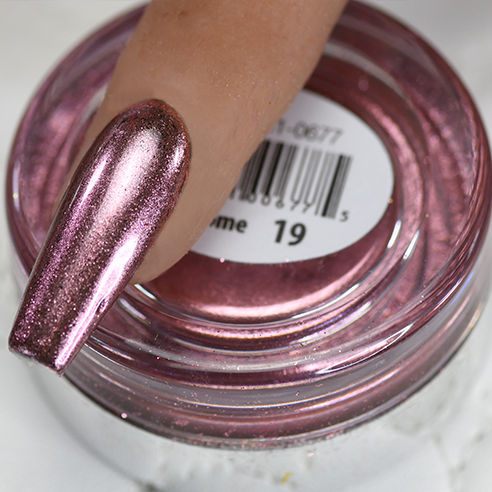 Cre8tion Chrome Nail Art Effect, 19, Light Pink, 1g