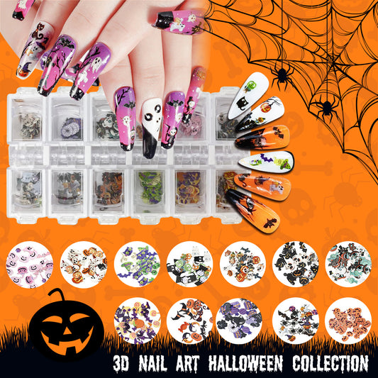 Airtouch Nail Art Paper, Halloween Collection Box, 12 designs/box OK0827LK