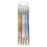 Cre8tion Nail Art Dotting Acrylic Handle Colorful Rhinestones, Colored, 12198 (PK: 5pcs/set) KK1126
