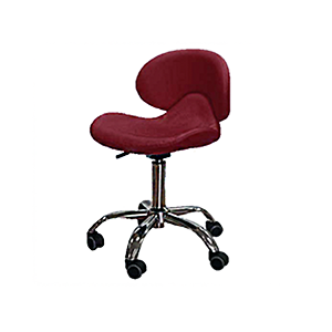 Cre8tion Nail Technician Chair, Burgundy, 29037 BB KK (NOT Included Shipping Charge)