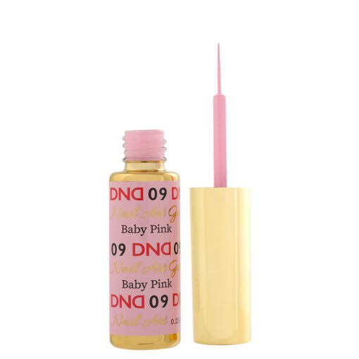 DND Nail Art Gel, 09, Baby Pink, 0.25oz