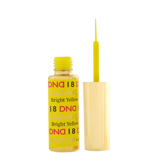 DND Nail Art Gel, 18, Bright Yellow, 0.25oz
