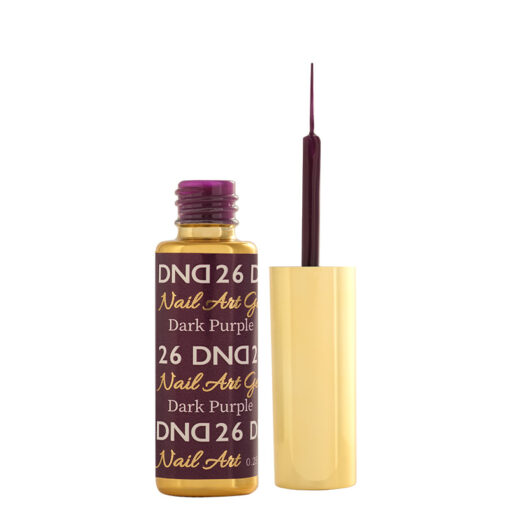 DND Nail Art Gel, 26, Dark Purple, 0.25oz