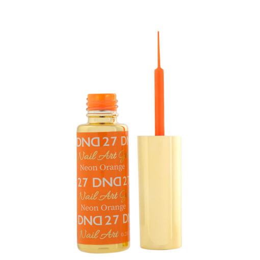 DND Nail Art Gel, 27, Neon Orange, 0.25oz