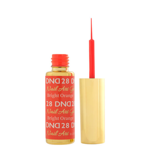 DND Nail Art Gel, 28, Bright Orange, 0.25oz