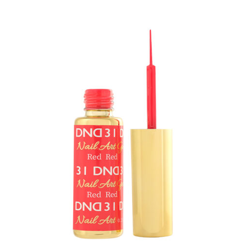 DND Nail Art Gel, 31, Red, 0.25oz