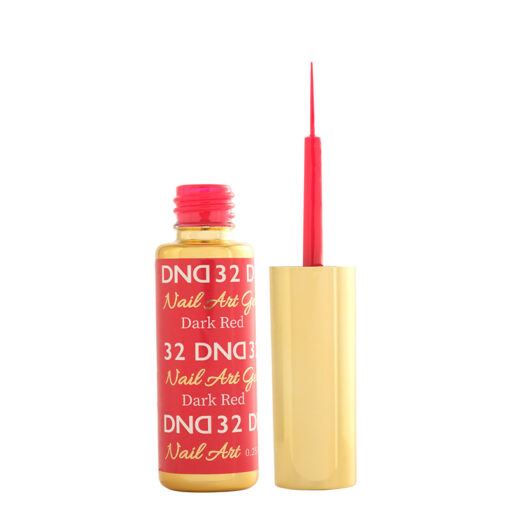 DND Nail Art Gel, 32, Dark Red, 0.25oz