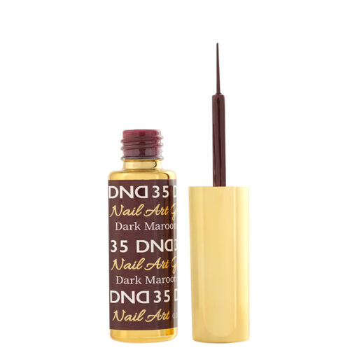 DND Nail Art Gel, 35, Dark Maroon, 0.25oz