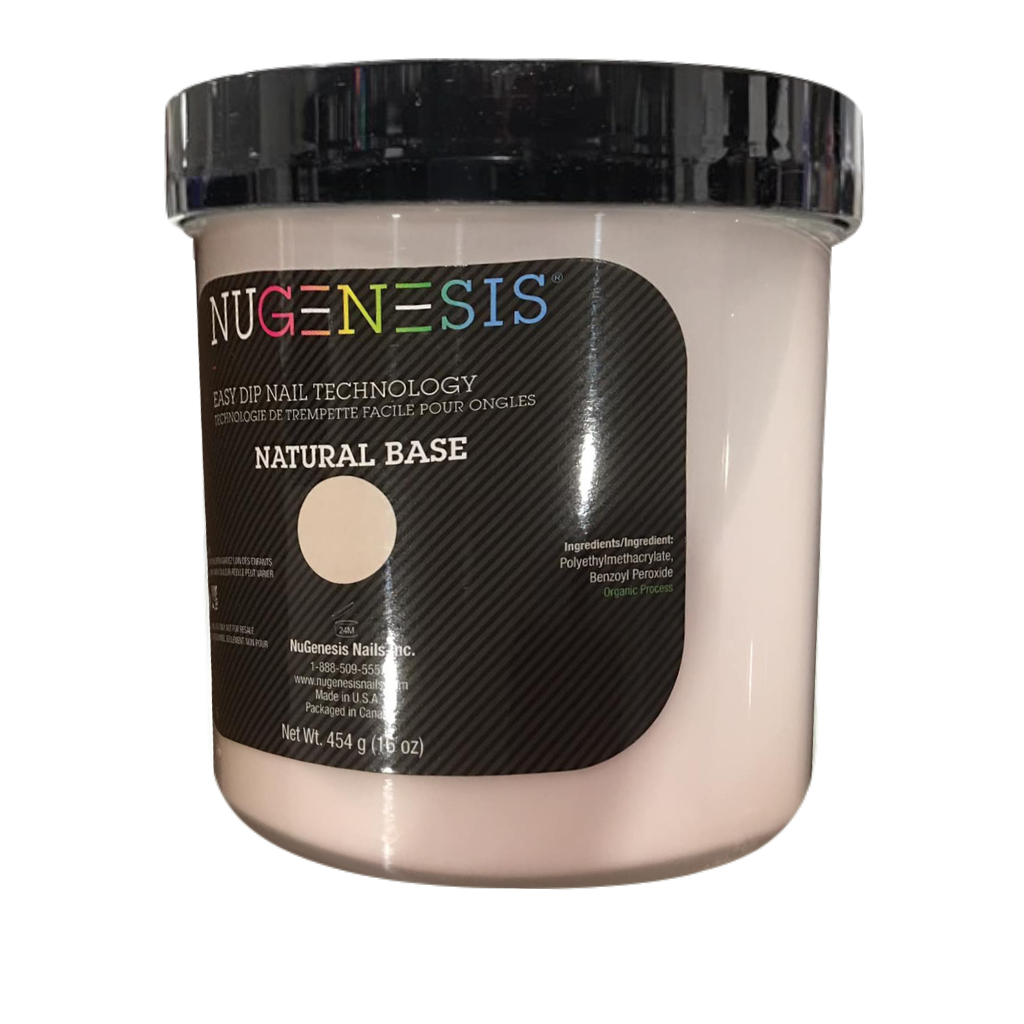 Nugenesis Dipping Powder, Pink & White Collection, NATURAL BASE, 16oz