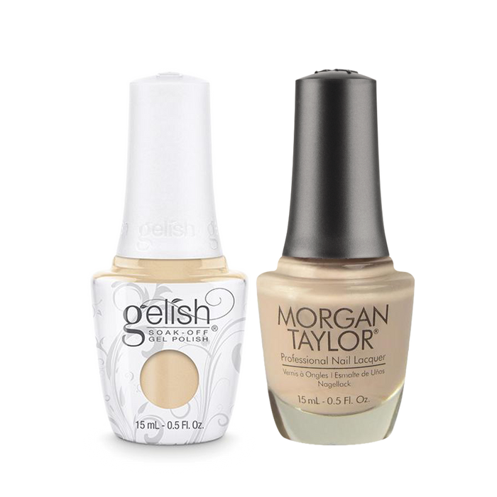 Gelish Gel Polish & Morgan Taylor Nail Lacquer 1, 1110854 + 3110854, Need A Tan, 0.5oz KK1011
