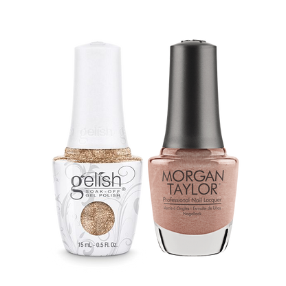 Gelish Gel Polish & Morgan Taylor Nail Lacquer, No Way Rosé, 0.5oz, 1110073 + 50073 KK0907