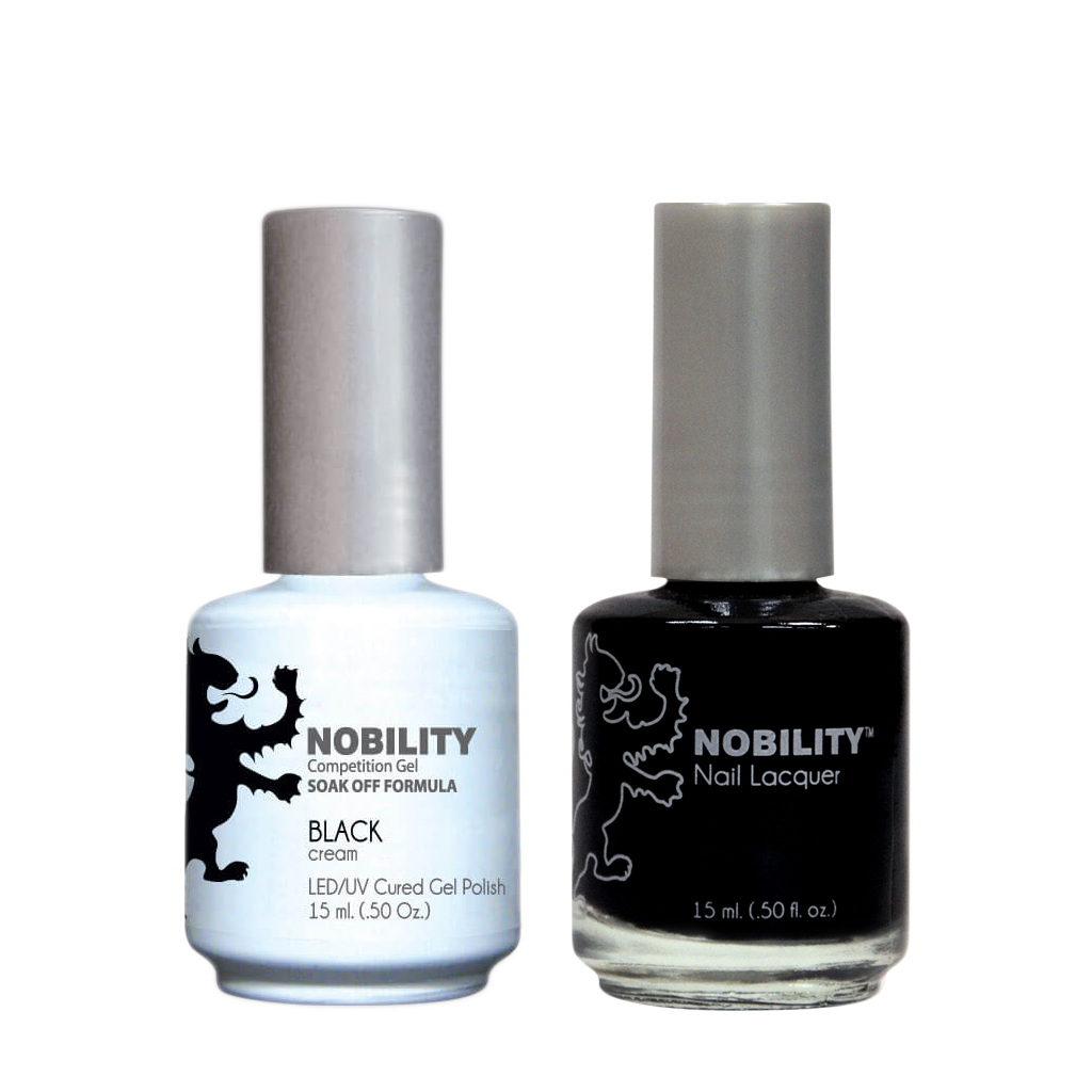 LeChat Nobility Gel & Polish Duo, NBCS002, Black, 0.5oz KK0906