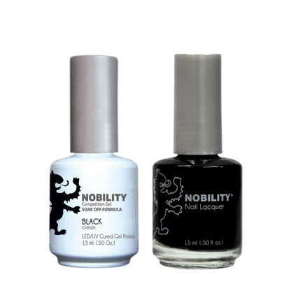 LeChat Nobility Gel & Polish Duo, NBCS002, Black, 0.5oz KK0906