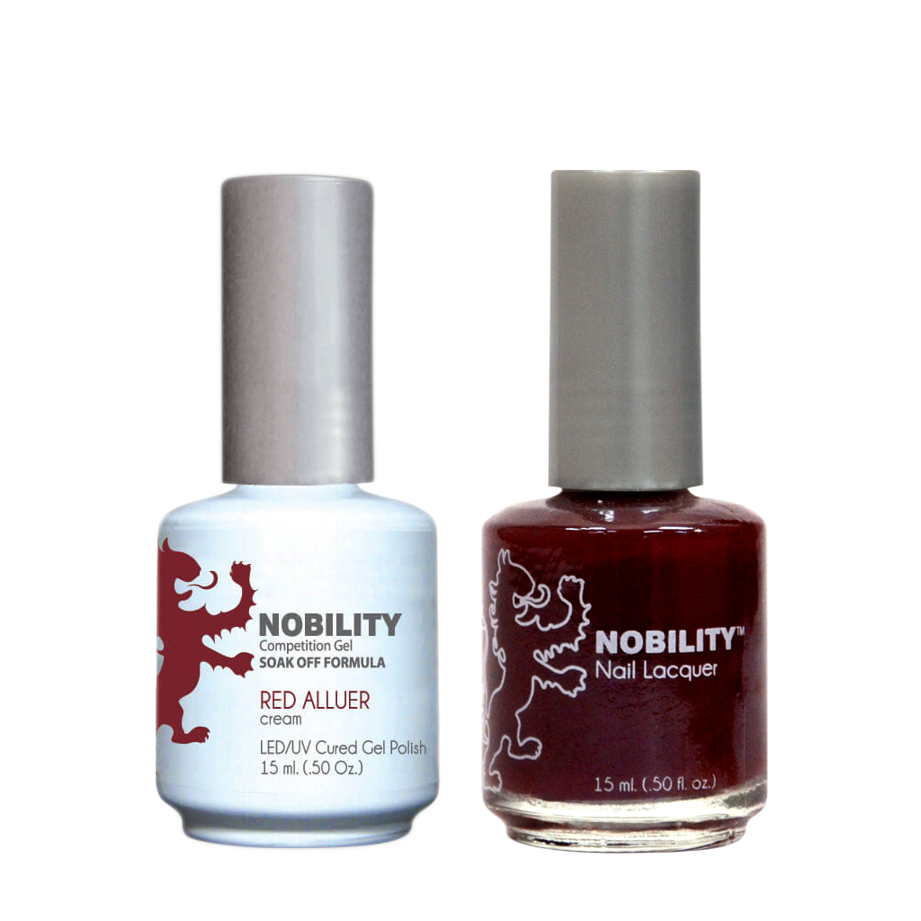 LeChat Nobility Gel & Polish Duo, NBCS003, Red Alluer, 0.5oz KK